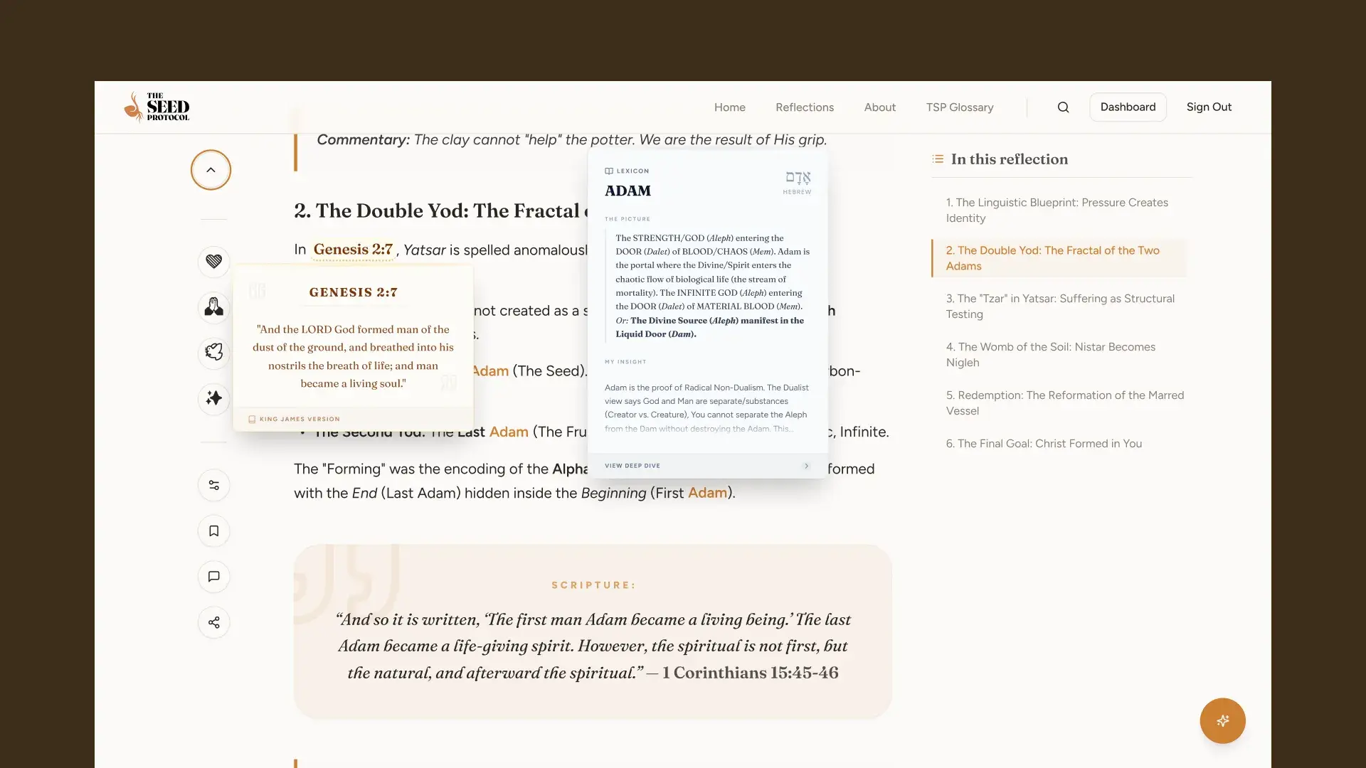 Sermon – Glossary & Scripture Popover