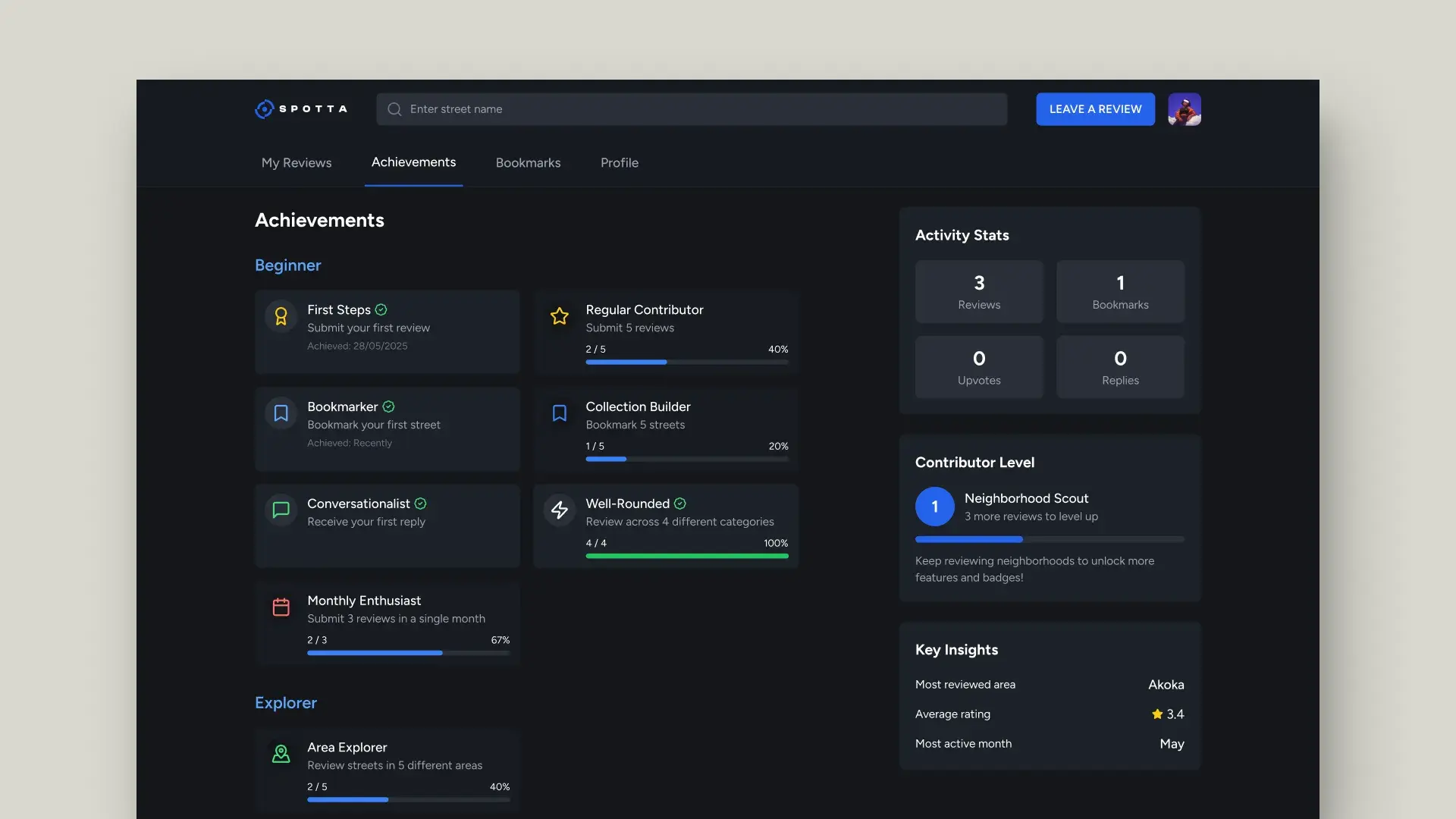 Motivating local guides