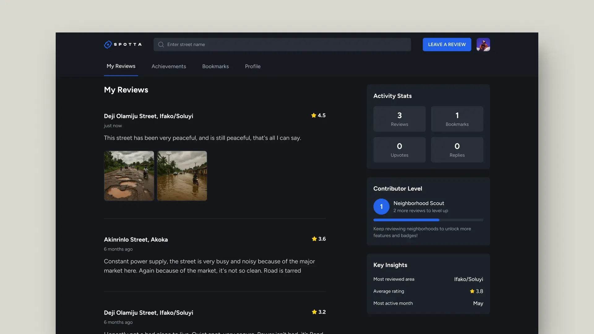 Your review history, your impact