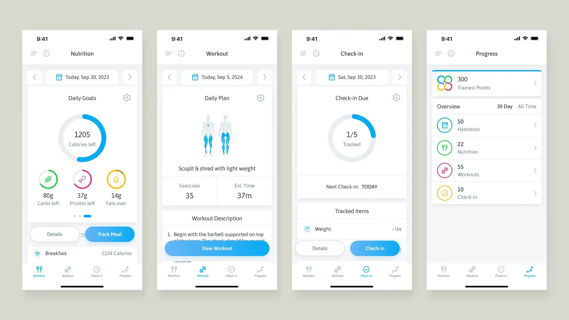 Original concept sketches for the Today's Plan dashboard